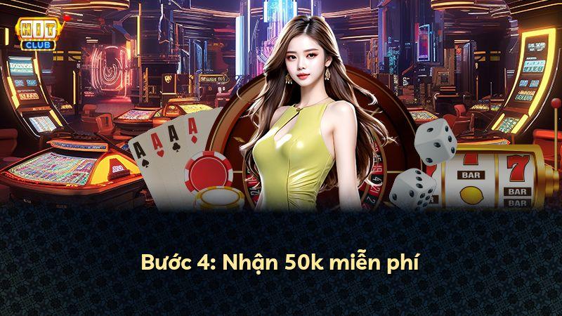 Bước 4: Nhận 50k miễn phí